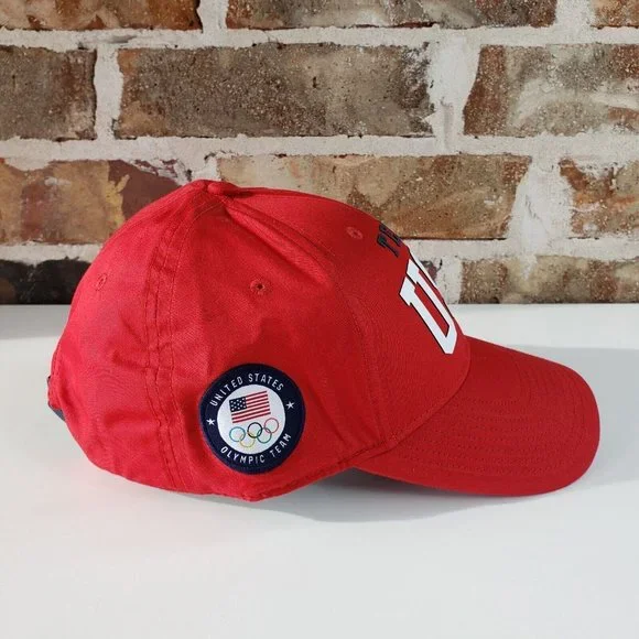 Polo Ralph Lauren Team USA Olympics Red Adjustable Cap Hat New - Picture 3 of 9